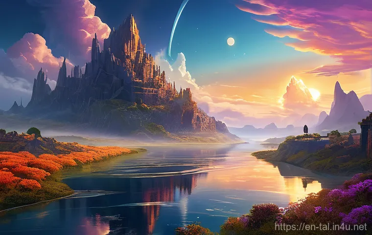 쓰론앤리버티 팬아트 및 팬픽 소개 - **Prompt 1: "The Adventurers' Respite"**
    Generate a highly detailed, artistic illustration of a ...