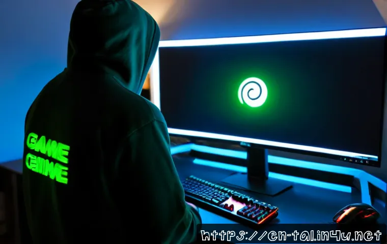 Home 15 쓰론앤리버티 서버 안정화 정보 - Photorealistic home gaming desk during a successful online game server stabilization check, widescre...